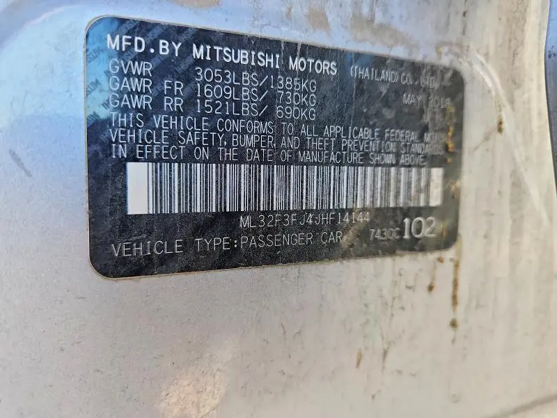 2018 MITSUBISHI MIRAGE G4 ES  
