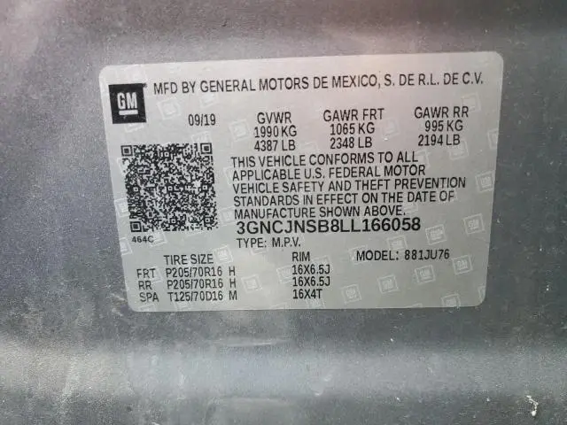 2020 CHEVROLET TRAX LS