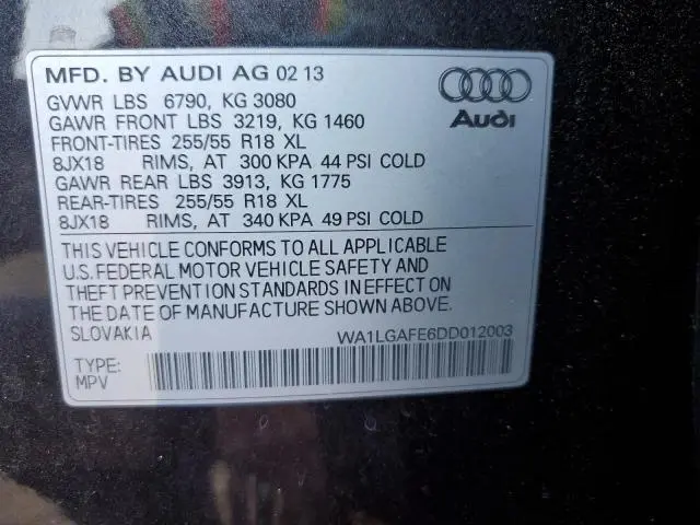 2013 AUDI Q7 PREMIUM PLUS  
