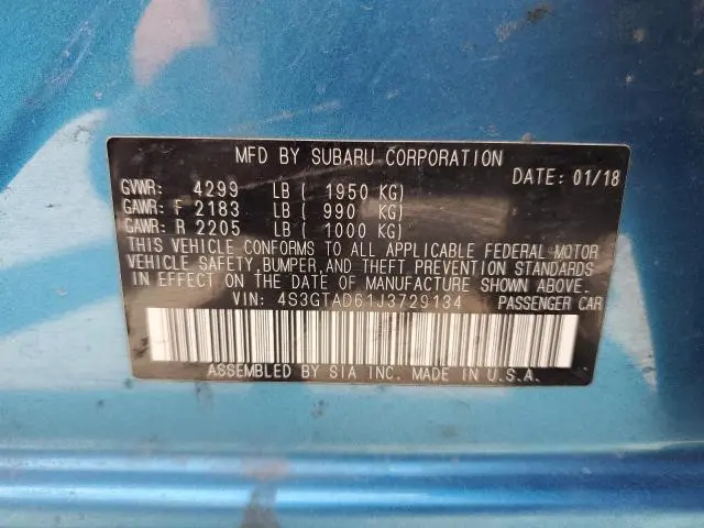 2018 SUBARU IMPREZA PREMIUM PLUS