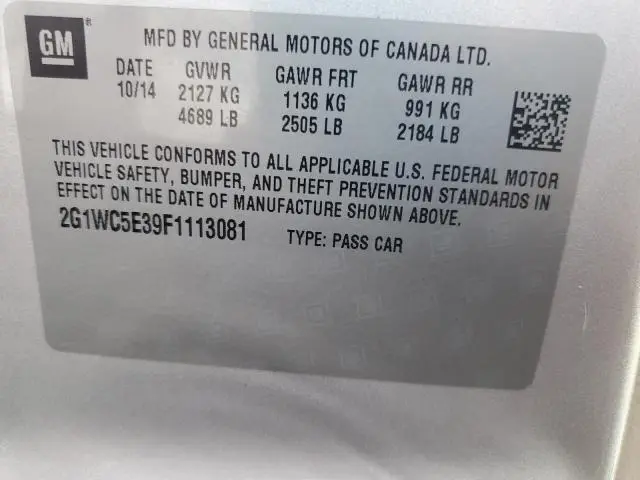 2015 CHEVROLET IMPALA LIMITED LTZ  