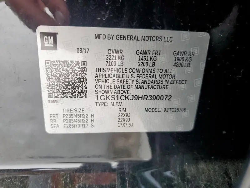 2017 GMC YUKON DENALI  