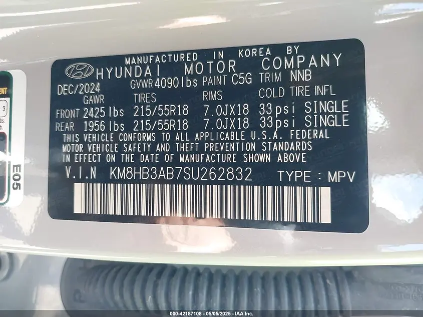 2025 HYUNDAI KONA SEL