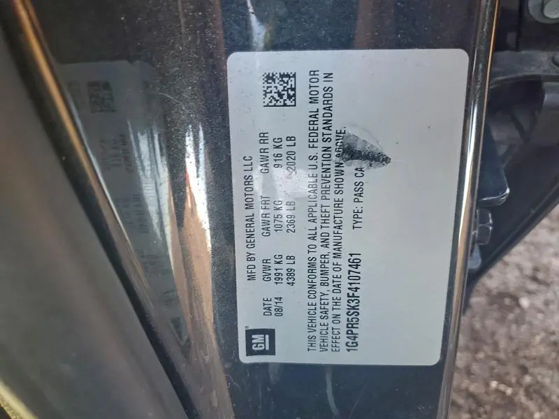 2015 BUICK VERANO CONVENIENCE  