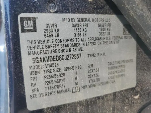2012 BUICK ENCLAVE   