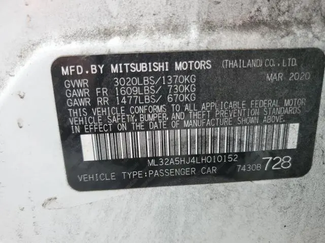 2020 MITSUBISHI MIRAGE LE