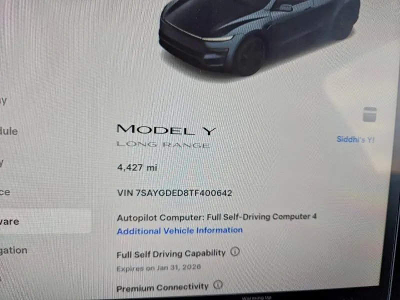 2026 TESLA MODEL Y   