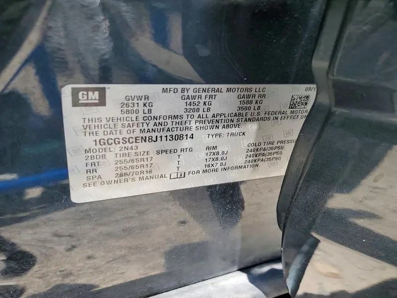 2018 CHEVROLET COLORADO LT  