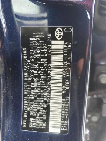 2020 TOYOTA COROLLA LE  