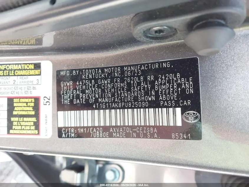 2023 TOYOTA CAMRY SE