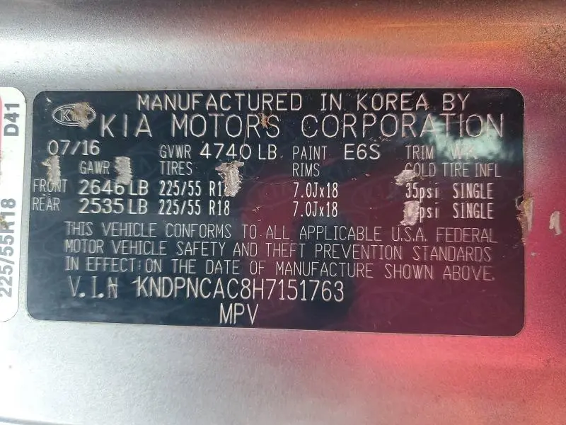 2017 KIA SPORTAGE EX  