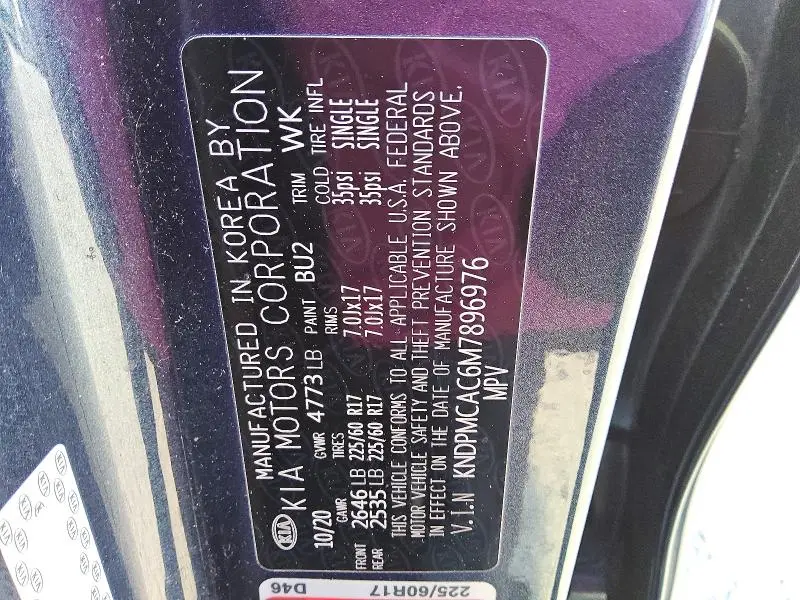 2021 KIA SPORTAGE LX  