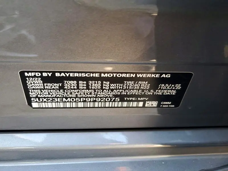 2023 BMW X7 XDRIVE40I  