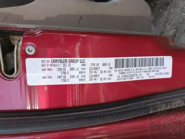 2013 DODGE GRAND CARAVAN SXT  