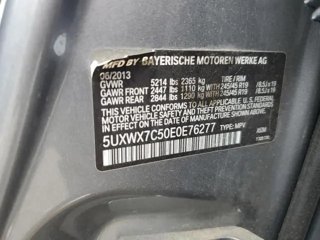 2014 BMW X3 XDRIVE35I  
