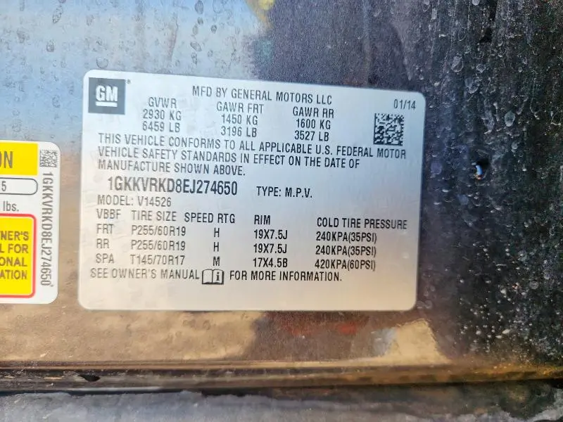 2014 GMC ACADIA SLT-1  