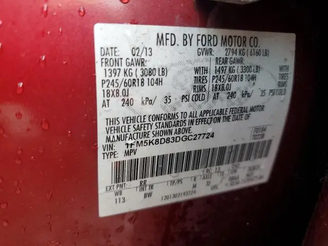 2013 FORD EXPLORER XLT  