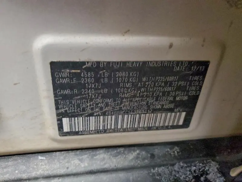 2014 SUBARU OUTBACK 2.5I PREMIUM  