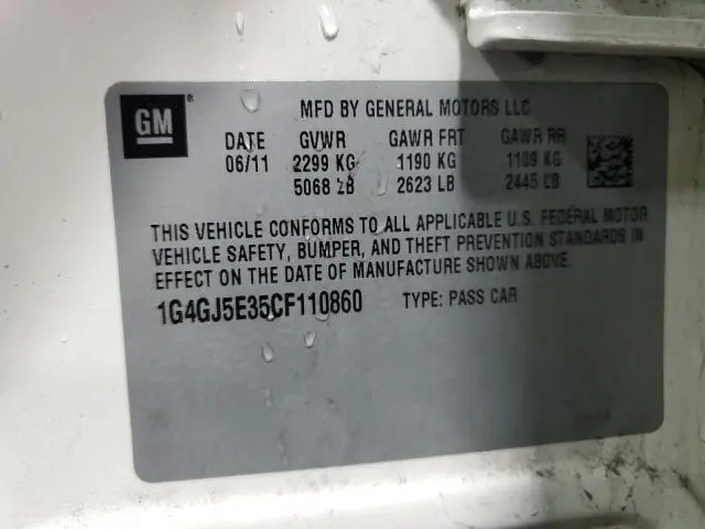 2012 BUICK LACROSSE TOURING  