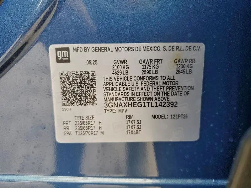 2026 CHEVROLET EQUINOX LT  