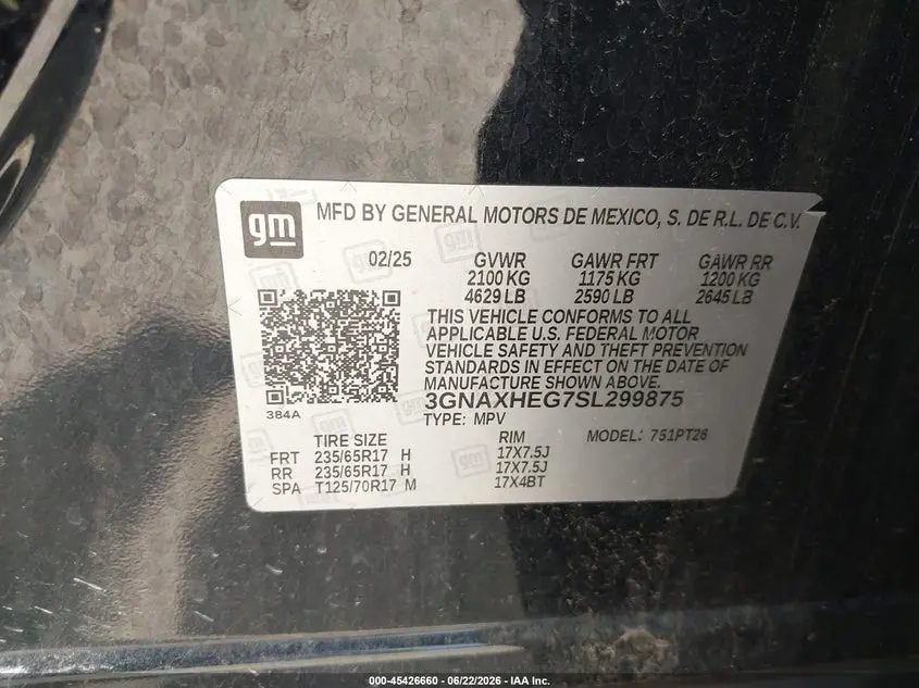 2025 CHEVROLET EQUINOX FWD LT