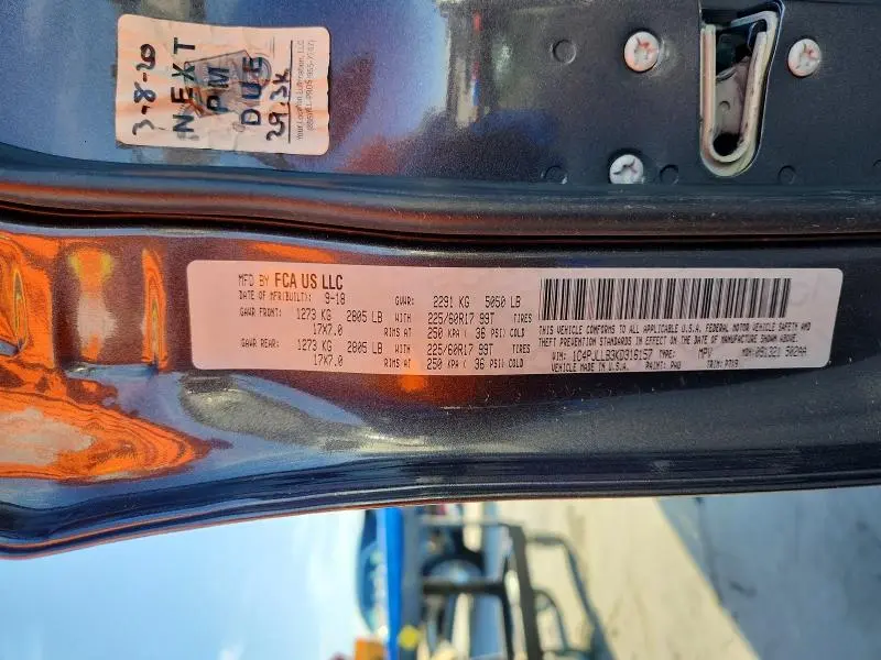 2019 JEEP CHEROKEE LATITUDE PLUS  