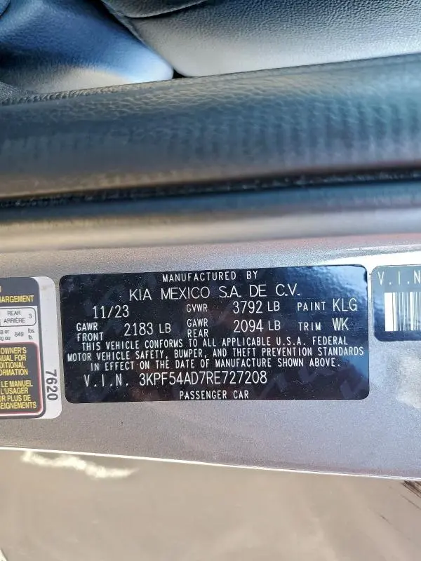 2024 KIA FORTE GT LINE  