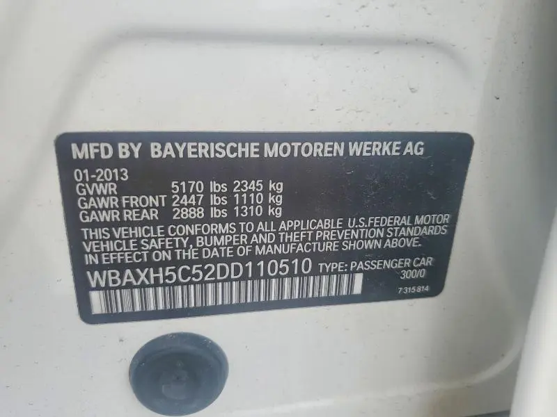 2013 BMW 528 XI  