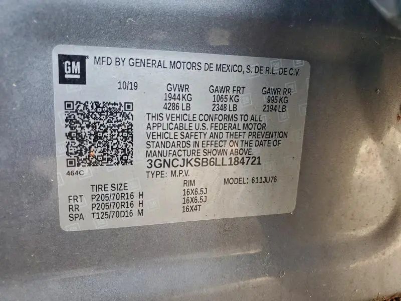 2020 CHEVROLET TRAX LS  