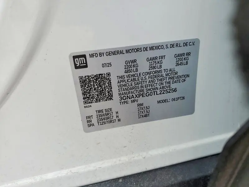 2026 CHEVROLET EQUINOX LT  