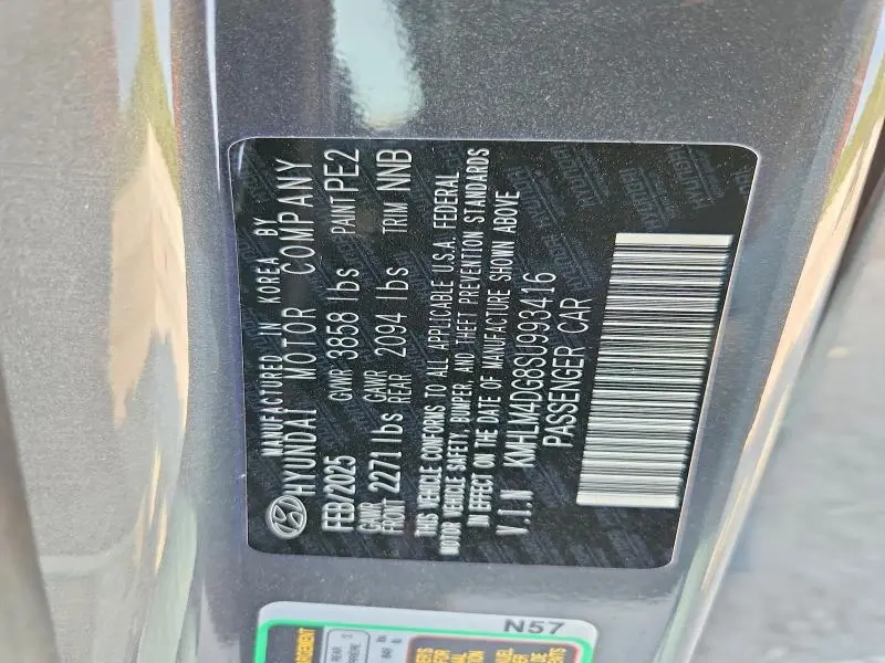 2025 HYUNDAI ELANTRA SEL SPORT  