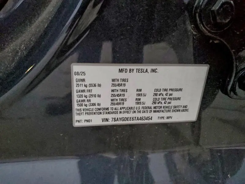 2026 TESLA MODEL Y   