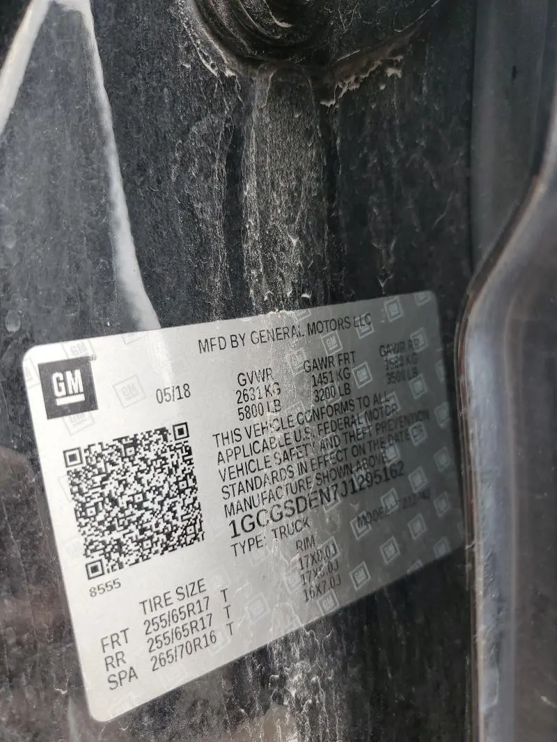 2018 CHEVROLET COLORADO Z71  