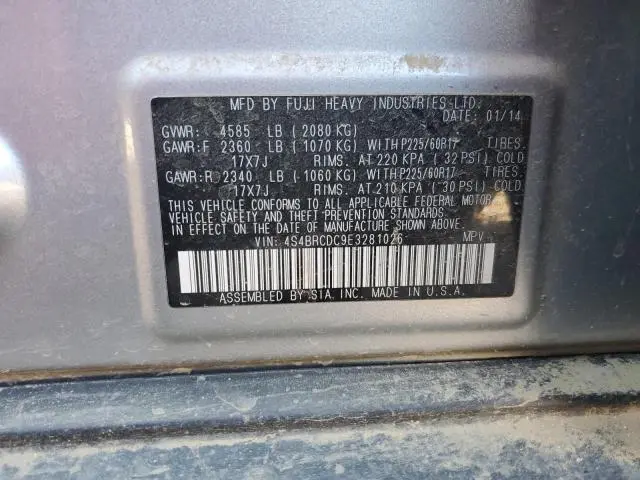 2014 SUBARU OUTBACK 2.5I PREMIUM  