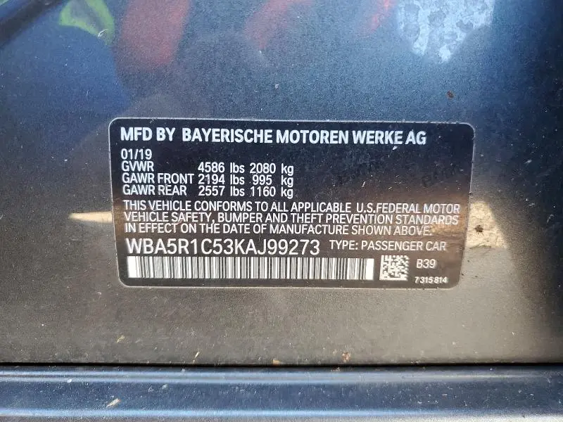2019 BMW 330I   
