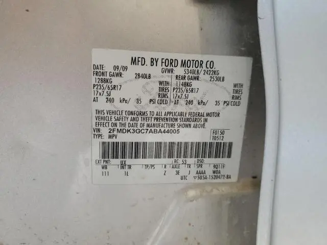 2010 FORD EDGE SE  