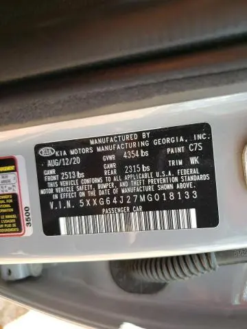 2021 KIA K5 GT LINE  