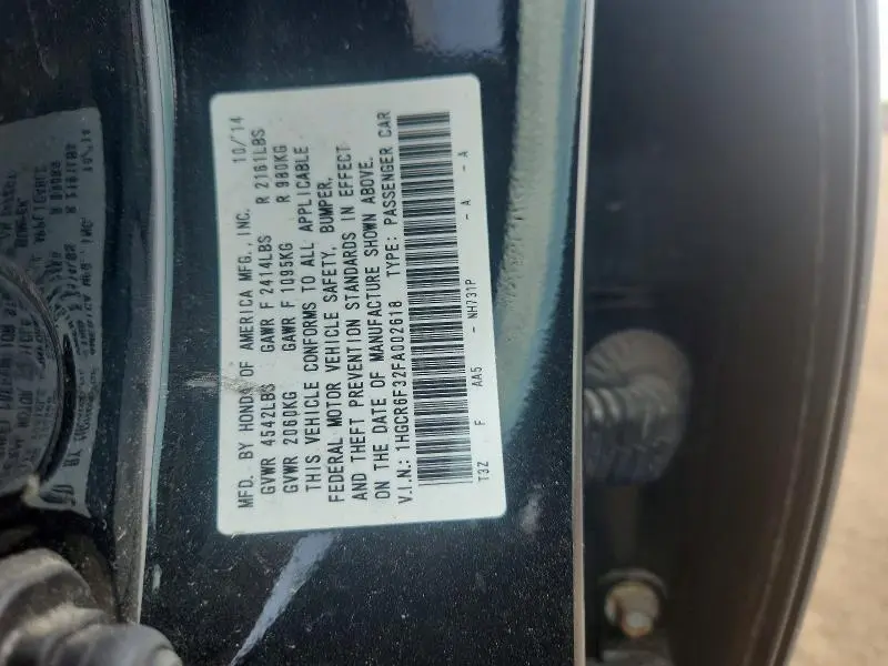 2015 HONDA ACCORD HYBRID  