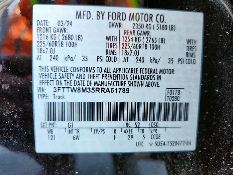 2024 FORD MAVERICK LARIAT  