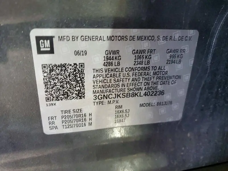 2019 CHEVROLET TRAX LS  