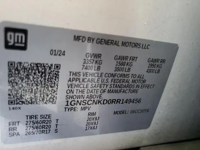 2024 CHEVROLET TAHOE C1500 LT  