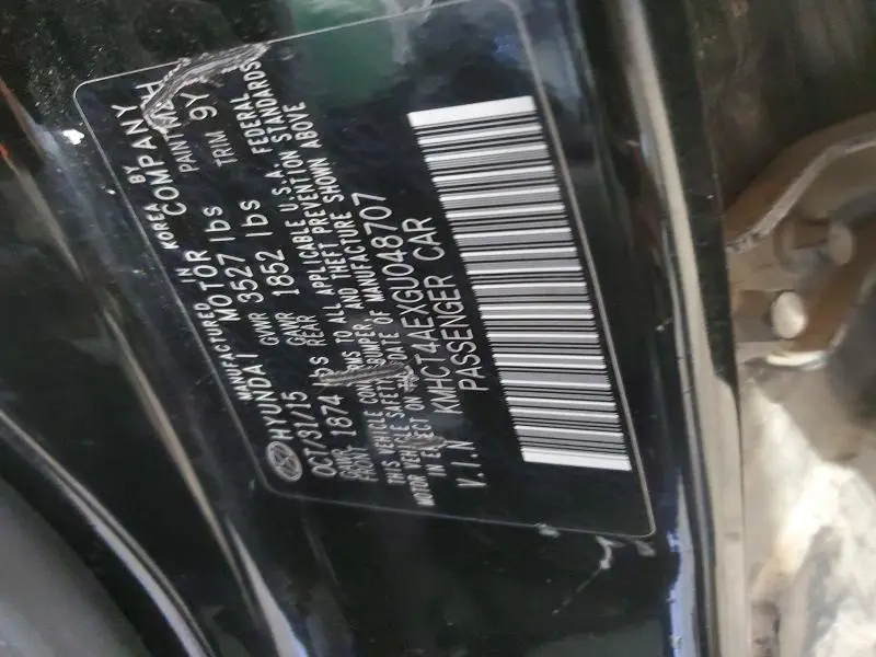 2016 HYUNDAI ACCENT SE  