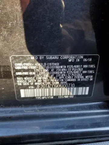 2019 SUBARU CROSSTREK PREMIUM  