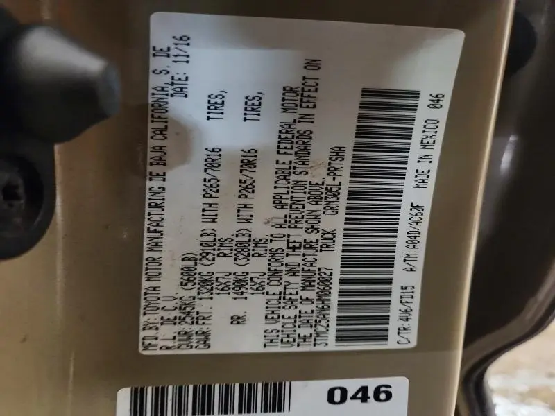 2017 TOYOTA TACOMA TRD OFF-ROAD  