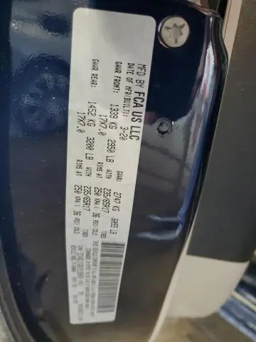 2020 CHRYSLER PACIFICA TOURING  