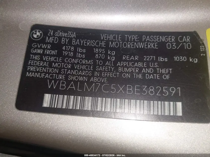 2011 BMW Z4 SDRIVE35I