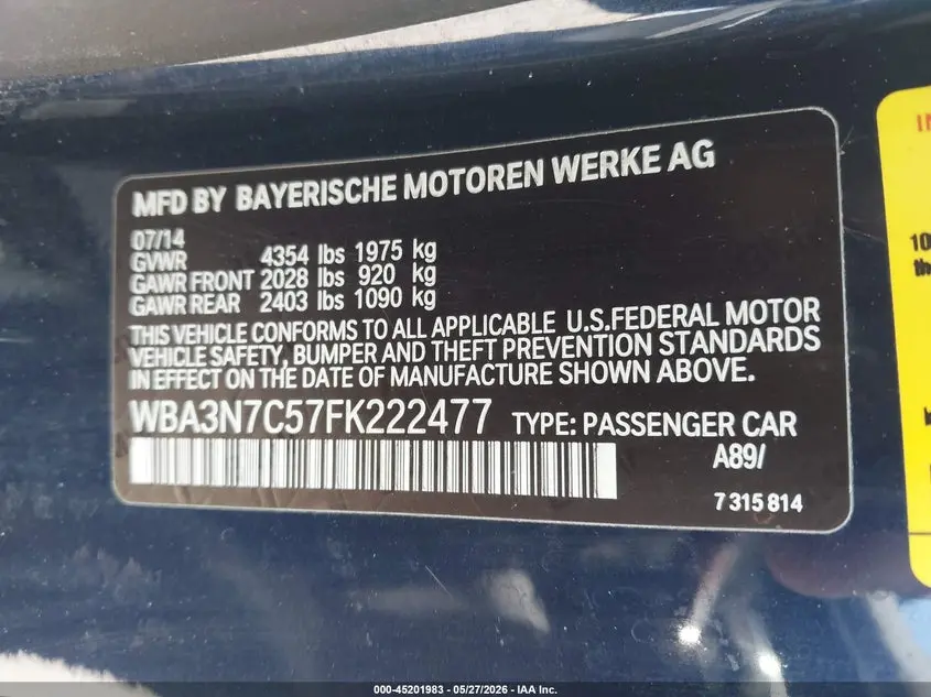 2015 BMW 428I  