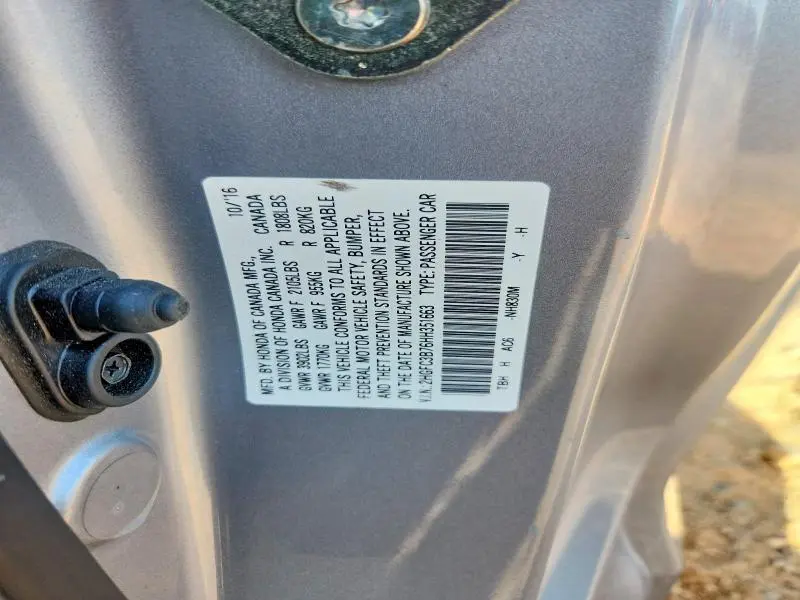 2017 HONDA CIVIC EXL  
