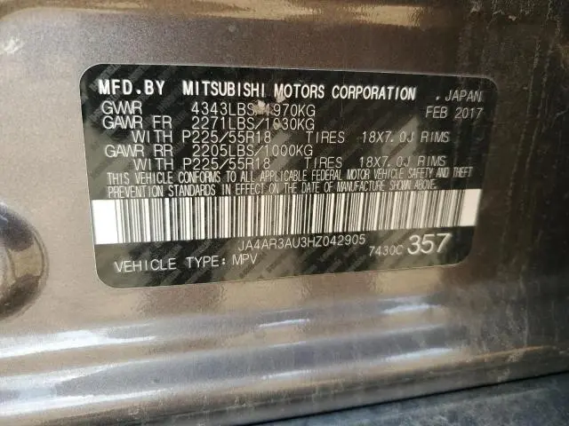 2017 MITSUBISHI OUTLANDER SPORT ES  