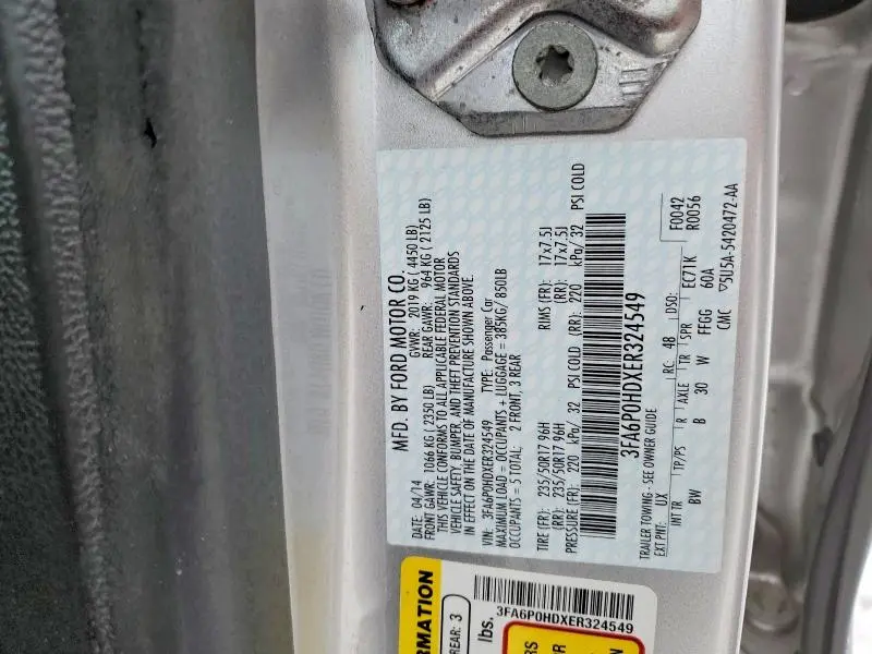 2014 FORD FUSION SE  